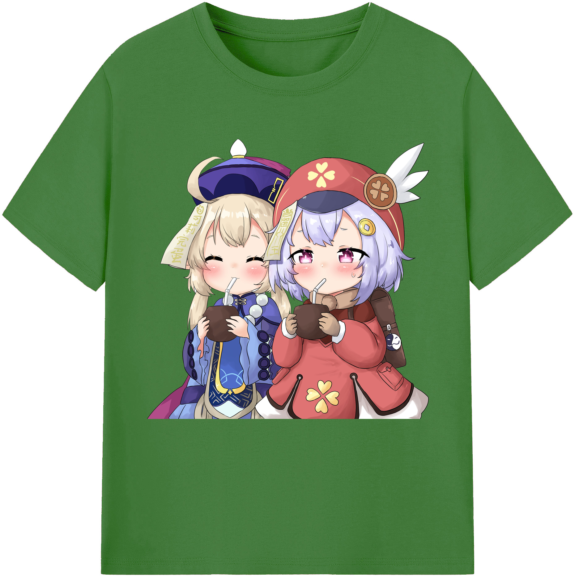 げんし神 七七 なな  genshin Nana レディースカジュアルプリントTシャツ（綿100％）